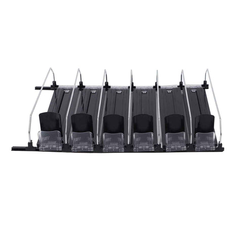 Automatic Drink Pusher Glide Width Adjustable Simple Operation Labor Space Saving Black Self Pushing Can Organizer for Fridge 31cm / 12.2in In Australia - Darrahopens