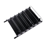 Automatic Drink Pusher Glide Width Adjustable Simple Operation Labor Space Saving Black Self Pushing Can Organizer for Fridge 31cm / 12.2in
