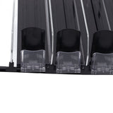 Automatic Drink Pusher Glide Width Adjustable Simple Operation Labor Space Saving Black Self Pushing Can Organizer for Fridge 38cm / 15in