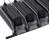 Automatic Drink Pusher Glide Width Adjustable Simple Operation Labor Space Saving Black Self Pushing Can Organizer for Fridge 38cm / 15in
