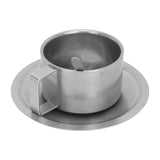 Insulated Coffee Cup Set Double Layer 304 Stainless Steel Coffee Mug with Saucer and Scoop for Home Camping Office 200ML In Australia - Darrahopens