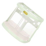 Chopsticks Drain Bucket Wall Mounted Double Compartment Hole Free Chopsticks Tube Basket for Forks Spoon Light Green In Australia - Darrahopens