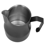 Milk Frothing Pitcher Coffee Steaming Pitcher 304 Stainless Steel Coffee Milk Cup Milk Frother Cup Olecranon Type Outlet Black 450ML In Australia - Darrahopens