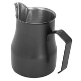 Milk Frothing Pitcher Coffee Steaming Pitcher 304 Stainless Steel Coffee Milk Cup Milk Frother Cup Olecranon Type Outlet Black 450ML In Australia - Darrahopens