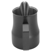 Milk Frothing Pitcher Coffee Steaming Pitcher 304 Stainless Steel Coffee Milk Cup Milk Frother Cup Olecranon Type Outlet Black 450ML