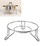 Stainless Steel Trivet Holder Round Hot Plate Rack Heat Insulation Pot Pan Rest Pad for Kitchen Dining Table