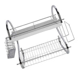 Dish Rack 2 Tier Bowl Dish Drainer Neat Organization Rust Prevention Kitchen Drying Rack Cutting Board Style In Australia - Darrahopens