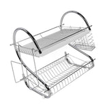 Dish Rack 2 Tier Bowl Dish Drainer Neat Organization Rust Prevention Kitchen Drying Rack Cutting Board Style In Australia - Darrahopens