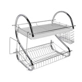 Dish Rack 2 Tier Bowl Dish Drainer Neat Organization Rust Prevention Kitchen Drying Rack Cutting Board Style In Australia - Darrahopens