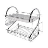 Dish Rack 2 Tier Bowl Dish Drainer Neat Organization Rust Prevention Kitchen Drying Rack Cutting Board Style In Australia - Darrahopens