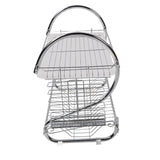Dish Rack 2 Tier Bowl Dish Drainer Neat Organization Rust Prevention Kitchen Drying Rack Cutting Board Style