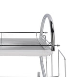 Dish Rack 2 Tier Bowl Dish Drainer Neat Organization Rust Prevention Kitchen Drying Rack Cutting Board Style