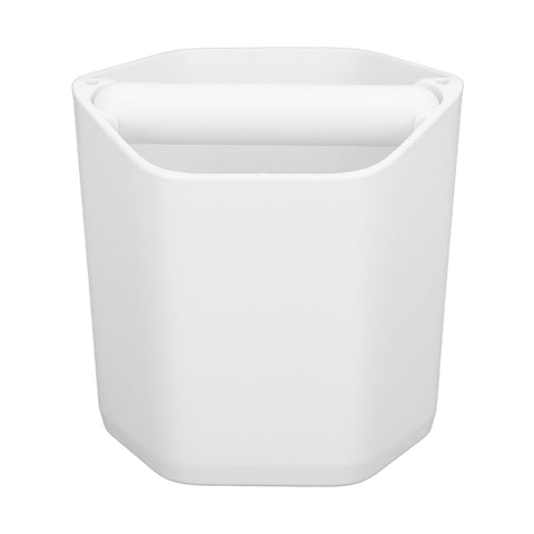 Coffee Knock Box Large Capacity Coffee Grounds Knock Box with Knock Bar and Nonslip Base White In Australia - Darrahopens