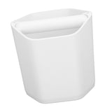 Coffee Knock Box Large Capacity Coffee Grounds Knock Box with Knock Bar and Nonslip Base White