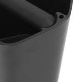 Coffee Knock Box Large Capacity Coffee Grounds Knock Box with Knock Bar and Nonslip Base Black