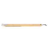 Pizza Oven Brush with Hanging Hole Bamboo Handle Wire BBQ Grill Cleaning Brush with Scraper