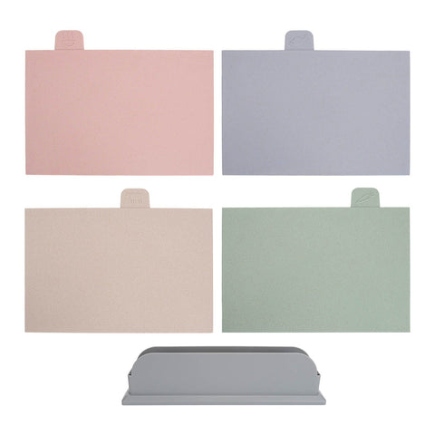 4pcs Color Coded Cutting Boards Set with Holder Double Sided Use Classified Plastic Chopping Board Mats Set In Australia - Darrahopens