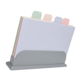 4pcs Color Coded Cutting Boards Set with Holder Double Sided Use Classified Plastic Chopping Board Mats Set
