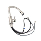 Kitchen Hot Cold Mixing Sink Faucet with Pull Down Sprayer 304 Stainless Steel Kitchen Sink Pull Out Faucet