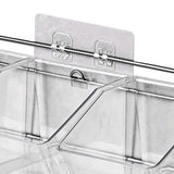 Wall Mounted Storage Container 3 Layer Wall Hanging Kitchen Storage Box for Garlic Ginger Onion Horizontal Hanging