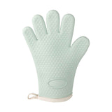 Thickened Silicone Anti Scalding Oven Glove Heat Resistant Silicone Cooking Glove for Microwave Oven Toaster Mint Green In Australia - Darrahopens
