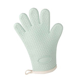 Thickened Silicone Anti Scalding Oven Glove Heat Resistant Silicone Cooking Glove for Microwave Oven Toaster Mint Green In Australia - Darrahopens