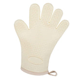 Thickened Silicone Anti Scalding Oven Glove Heat Resistant Silicone Cooking Glove for Microwave Oven Toaster Ivory White In Australia - Darrahopens