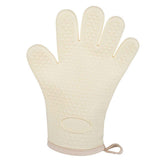 Thickened Silicone Anti Scalding Oven Glove Heat Resistant Silicone Cooking Glove for Microwave Oven Toaster Ivory White In Australia - Darrahopens