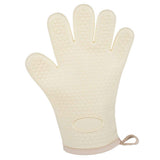 Thickened Silicone Anti Scalding Oven Glove Heat Resistant Silicone Cooking Glove for Microwave Oven Toaster Ivory White In Australia - Darrahopens