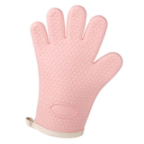 Thickened Silicone Anti Scalding Oven Glove Heat Resistant Silicone Cooking Glove for Microwave Oven Toaster pink Orange In Australia - Darrahopens