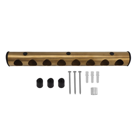 8 Holes Stainless Steel Wall Mounted Wine Rack Wall Bar Wine Bottle Rack Red Wine Storage Rack Gold In Australia - Darrahopens