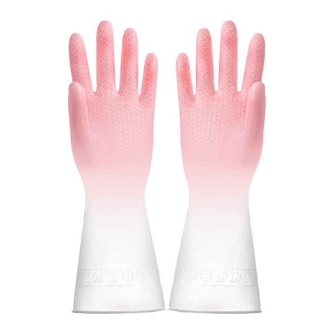 Kitchen Gloves Reusable Tight Fit Multifunctional Dishwashing Cleaning Waterproof Durable Household Gloves Pink In Australia - Darrahopens