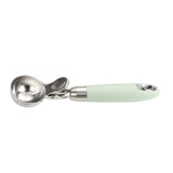 Ice Cream Scoop Smoothing Stainless Steel Hanging Hole Multifunction Cupcake Scoop for Home Kitchen Cafe Bar Trigger Release Scoop