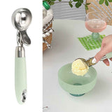 Ice Cream Scoop Smoothing Stainless Steel Hanging Hole Multifunction Cupcake Scoop for Home Kitchen Cafe Bar Trigger Release Scoop In Australia - Darrahopens