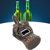 Fist Beer Opener Cool Middle Finger Shape Portable Fist Beer Bottle Opener for Men Husband Dad Grandpa Boyfriend Gold