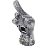 Fist Beer Opener Cool Middle Finger Shape Portable Fist Beer Bottle Opener for Men Husband Dad Grandpa Boyfriend Silver