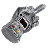 Fist Beer Opener Cool Middle Finger Shape Portable Fist Beer Bottle Opener for Men Husband Dad Grandpa Boyfriend Silver