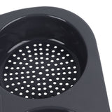 6 Cavity Hamburger Bun Mould Foldable Reusable Bread Mould ‑40℉ to +446℉ Heat Resistance Baking Mould for Kitchen