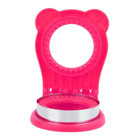Sandwich Cutter Mold Manual Cake Bread Cutter Sealer Tool Round for Kitchen Cooking Rose Red