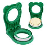 Sandwich Cutter Mold Manual Cake Bread Cutter Sealer Tool Round for Kitchen Cooking Green