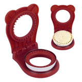 Sandwich Cutter Mold Manual Cake Bread Cutter Sealer Tool Round for Kitchen Cooking Red
