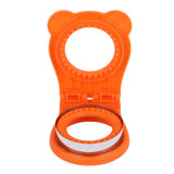 Sandwich Cutter Mold Manual Cake Bread Cutter Sealer Tool Round for Kitchen Cooking Orange
