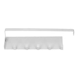 Refrigerator Side Rack Multipurpose Foldable Large Capacity Magnetic Spice Rack for Refrigerator with Hooks White In Australia - Darrahopens