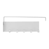 Refrigerator Side Rack Multipurpose Foldable Large Capacity Magnetic Spice Rack for Refrigerator with Hooks White