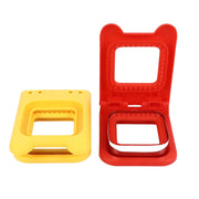 2 Pcs Red and Yellow Square Sandwich Cutter Stainless Steels Sandwich Cutters Set Sandwich Cutting Mold In Australia - Darrahopens