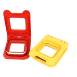 2 Pcs Red and Yellow Square Sandwich Cutter Stainless Steels Sandwich Cutters Set Sandwich Cutting Mold