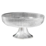 Fruit Plate Multifunctional Plastic Stylish Space Saving Decorative Snack Bowl for Candy Nuts Transparent