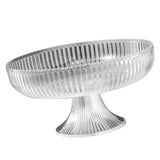 Fruit Plate Multifunctional Plastic Stylish Space Saving Decorative Snack Bowl for Candy Nuts Transparent