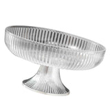 Fruit Plate Multifunctional Plastic Stylish Space Saving Decorative Snack Bowl for Candy Nuts Transparent