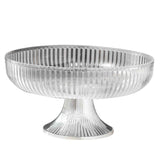 Fruit Plate Multifunctional Plastic Stylish Space Saving Decorative Snack Bowl for Candy Nuts Transparent